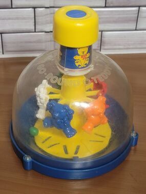 Vintage 1988 Shelcore Teddy-Go-Round Spinning Top #A53
